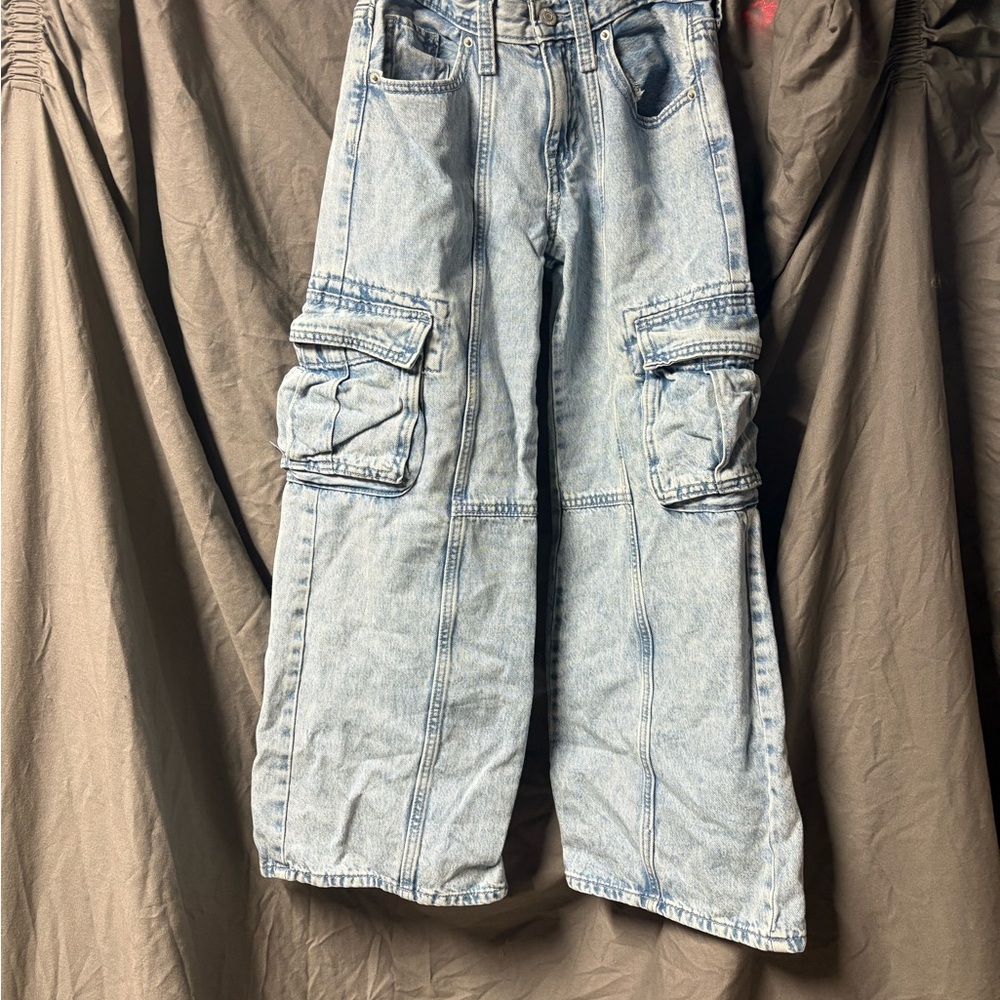 Old Navy Kids Light Blue Cargo Jeans